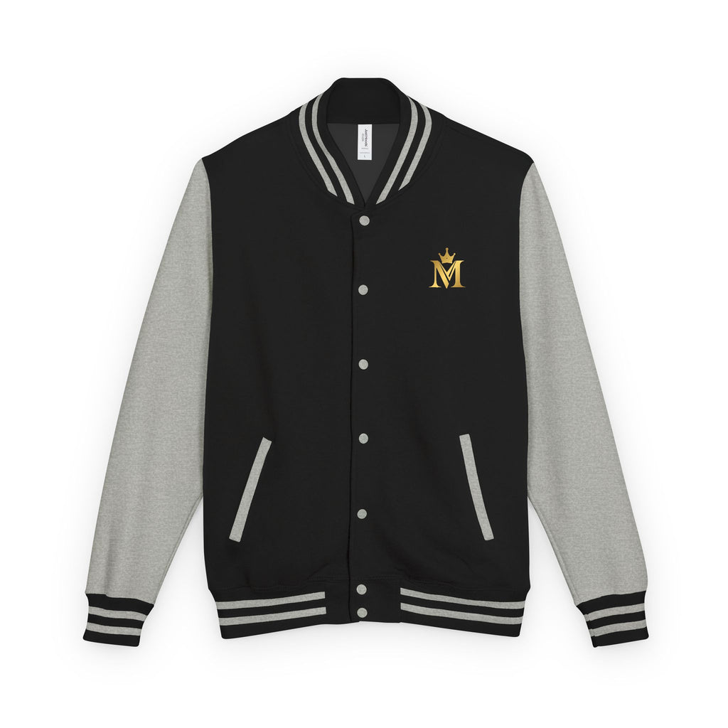 Pink Tiger Letterman Jacket — Varsity Bomber with King M Crest