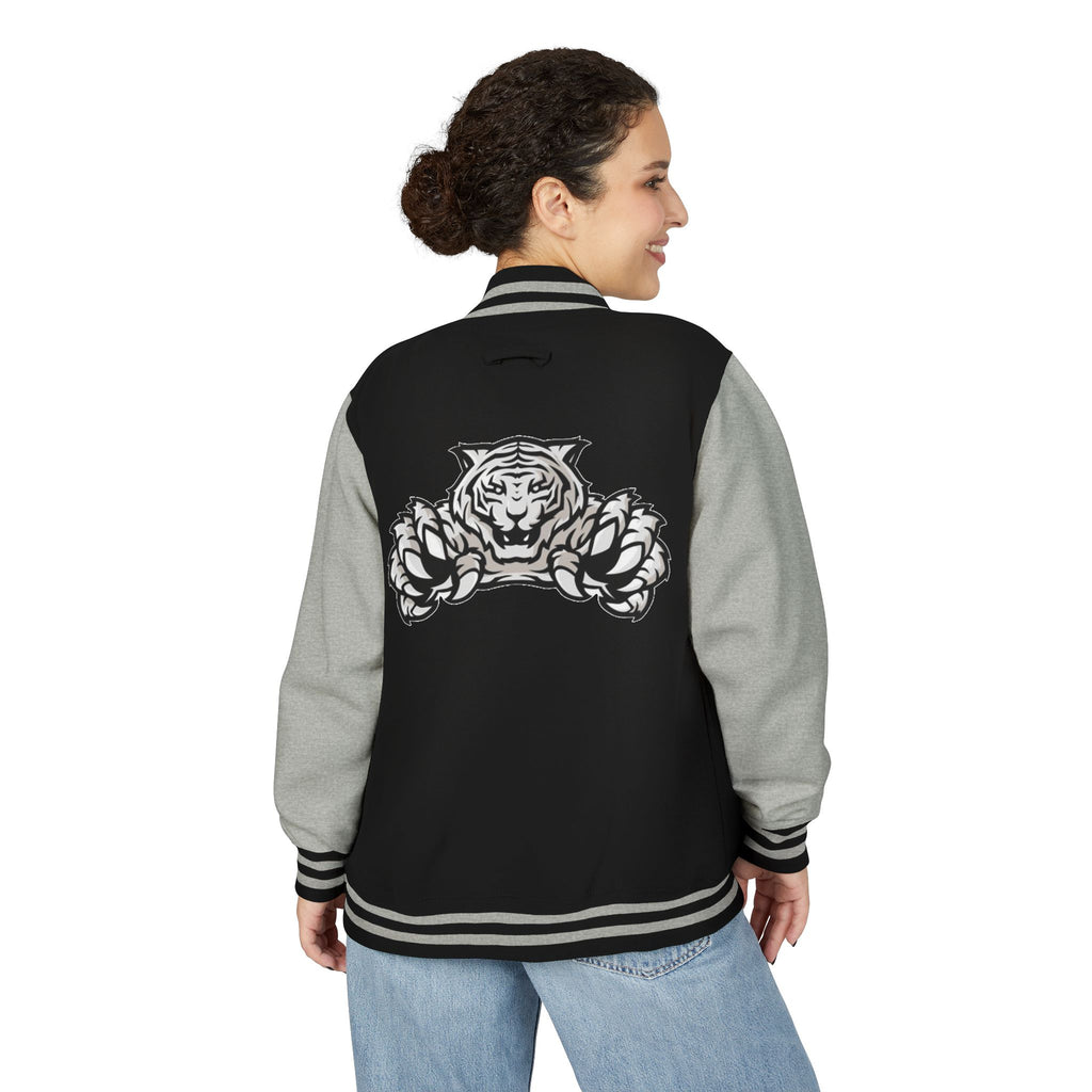 Pink Tiger Letterman Jacket — Varsity Bomber with King M Crest