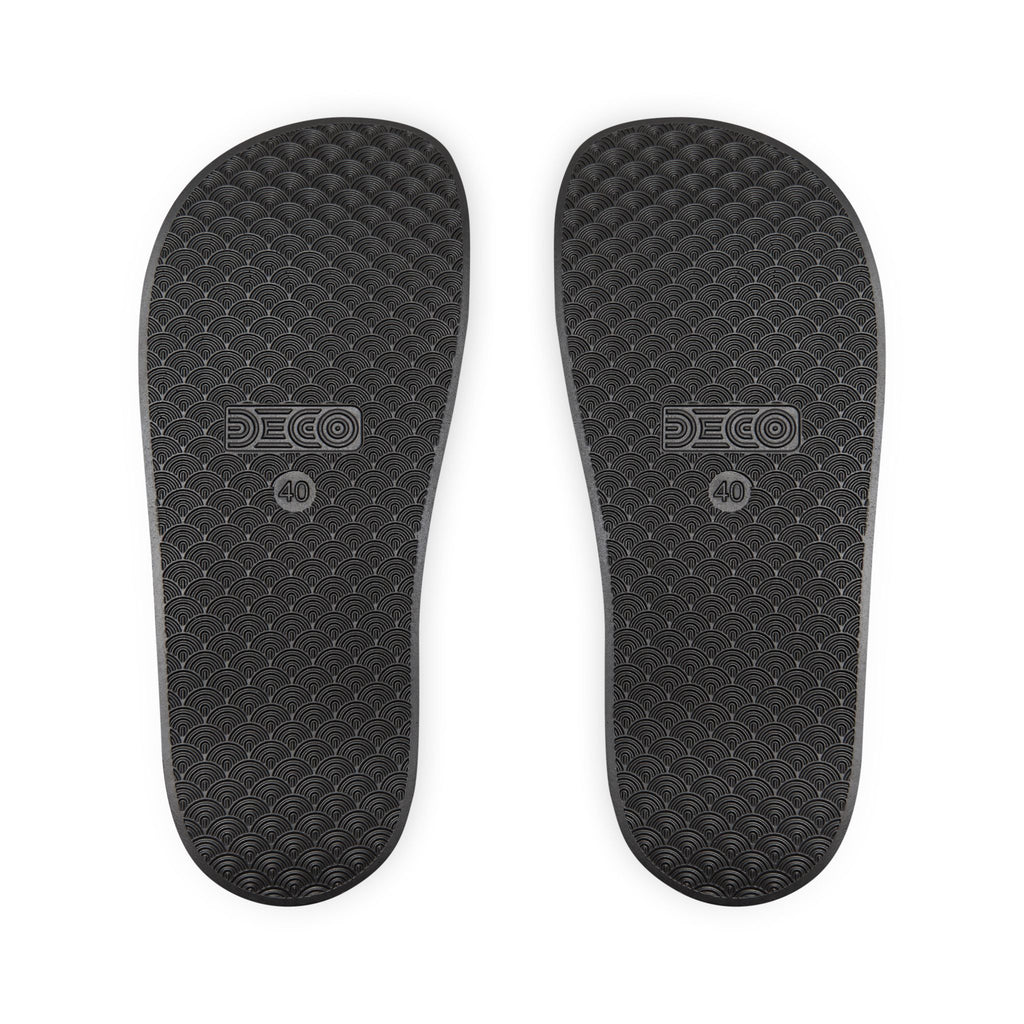 Brown Monogram Slide Sandals — Men’s Removable-Strap Pool Slides