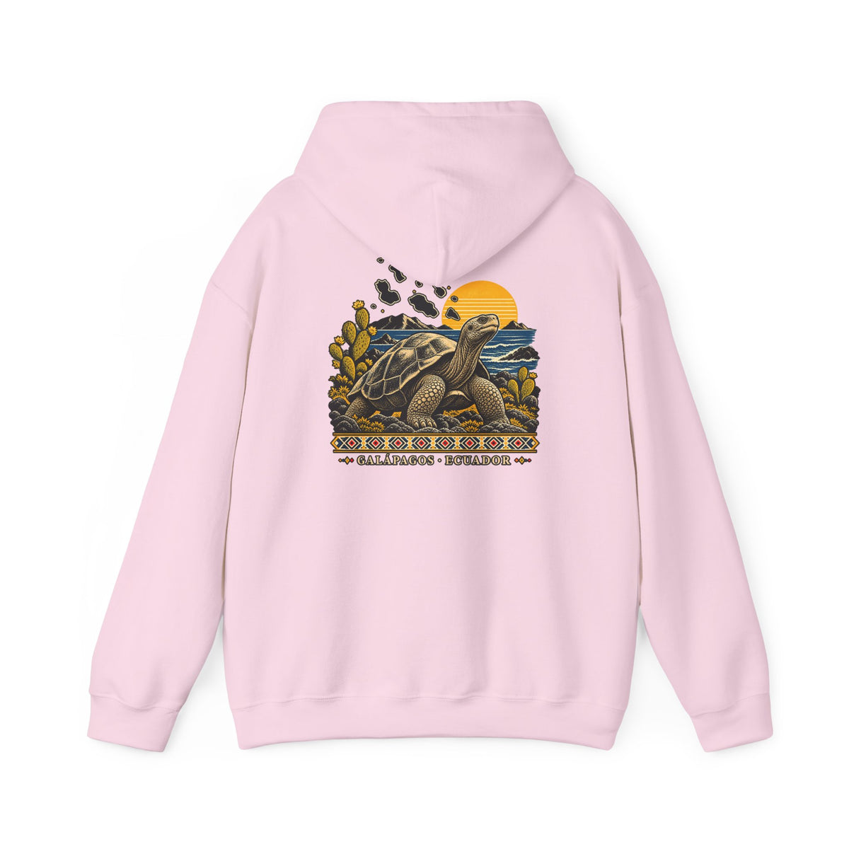 Sea Turtle Sunset Hoodie — Baja California Leatherback Turtle Conservation Sweatshirt