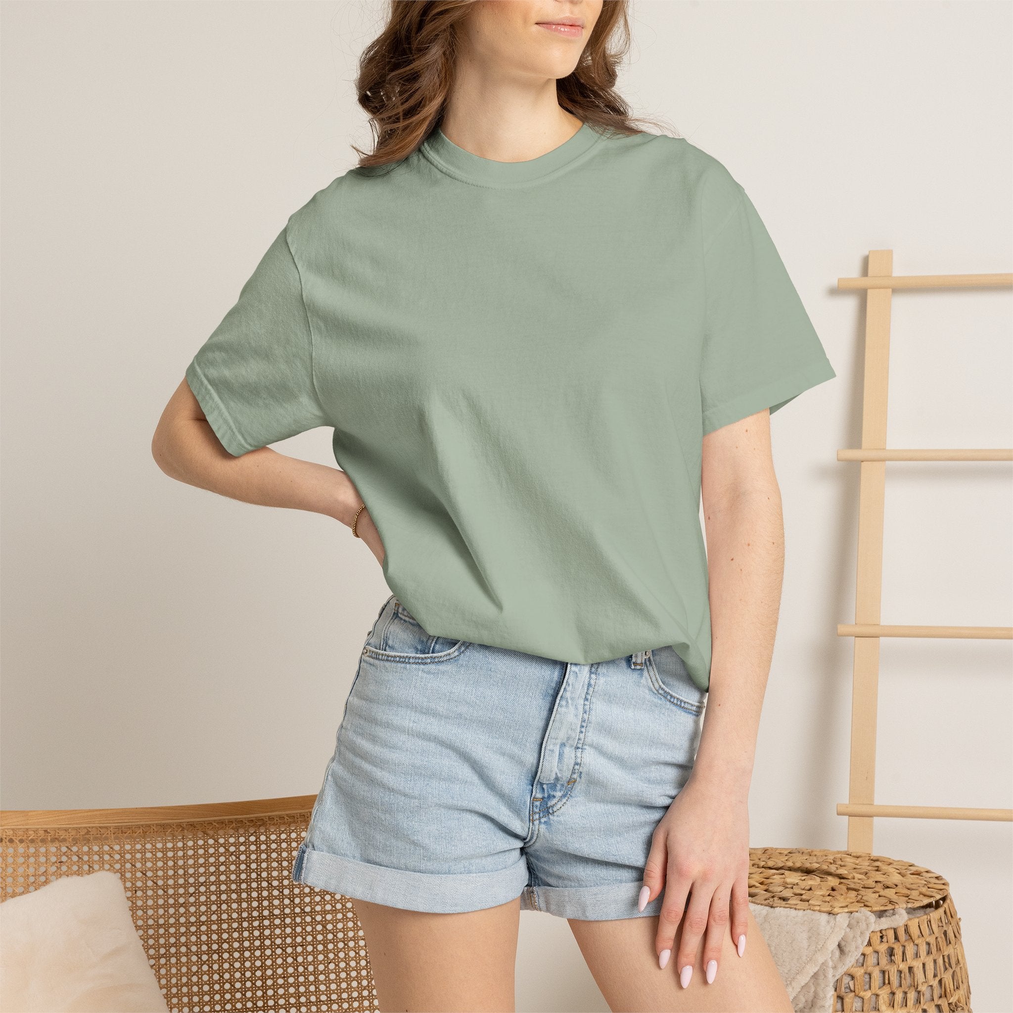 King Graphic T-Shirt — Crown 'King' Back Print, Chest Monogram Tee