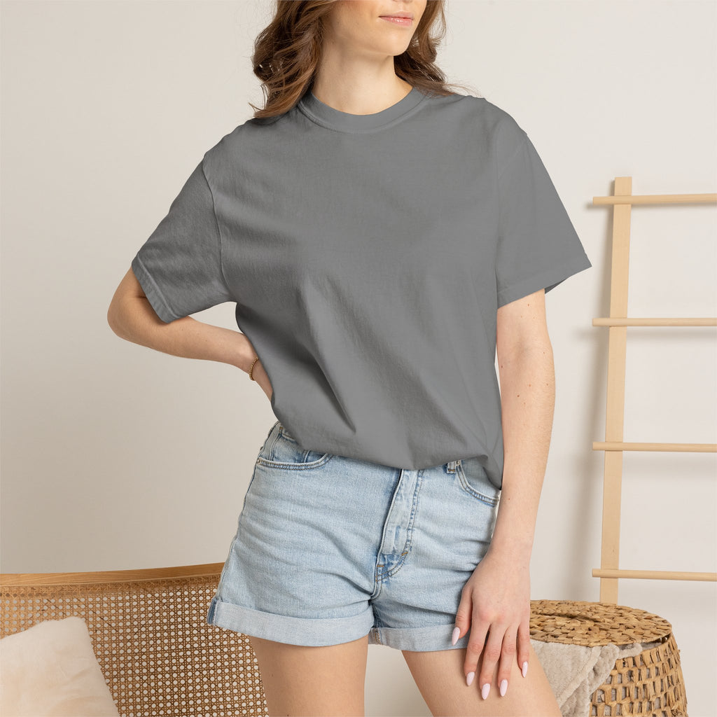 King Graphic T-Shirt — Crown 'King' Back Print, Chest Monogram Tee