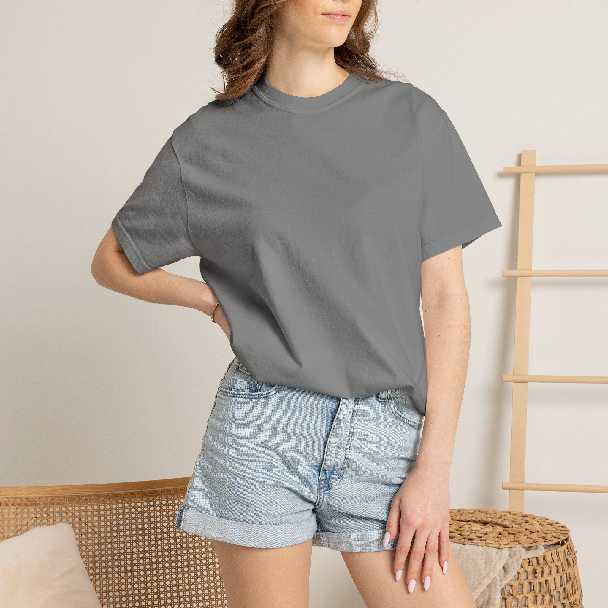 King Graphic T-Shirt — Crown 'King' Back Print, Chest Monogram Tee