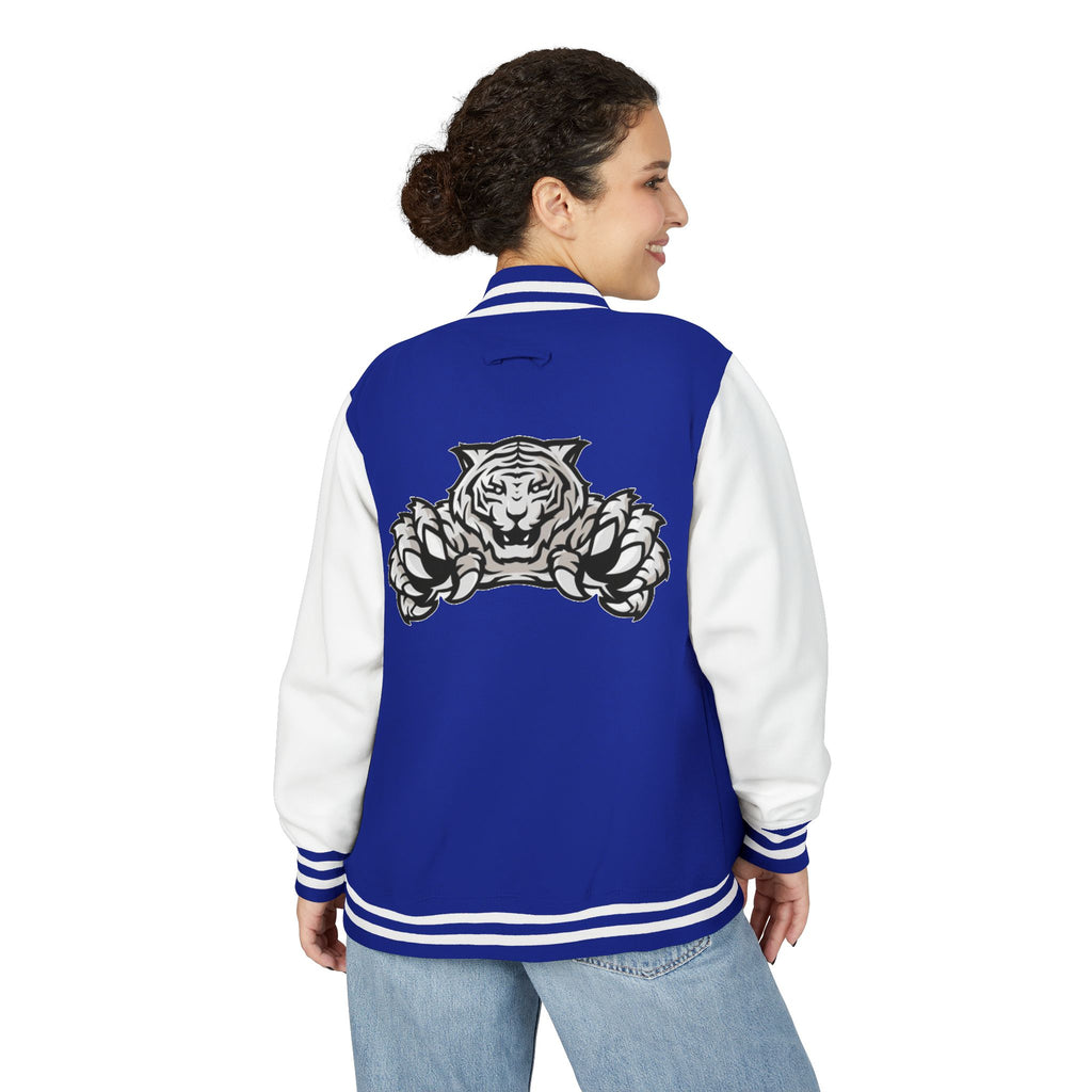 Pink Tiger Letterman Jacket — Varsity Bomber with King M Crest