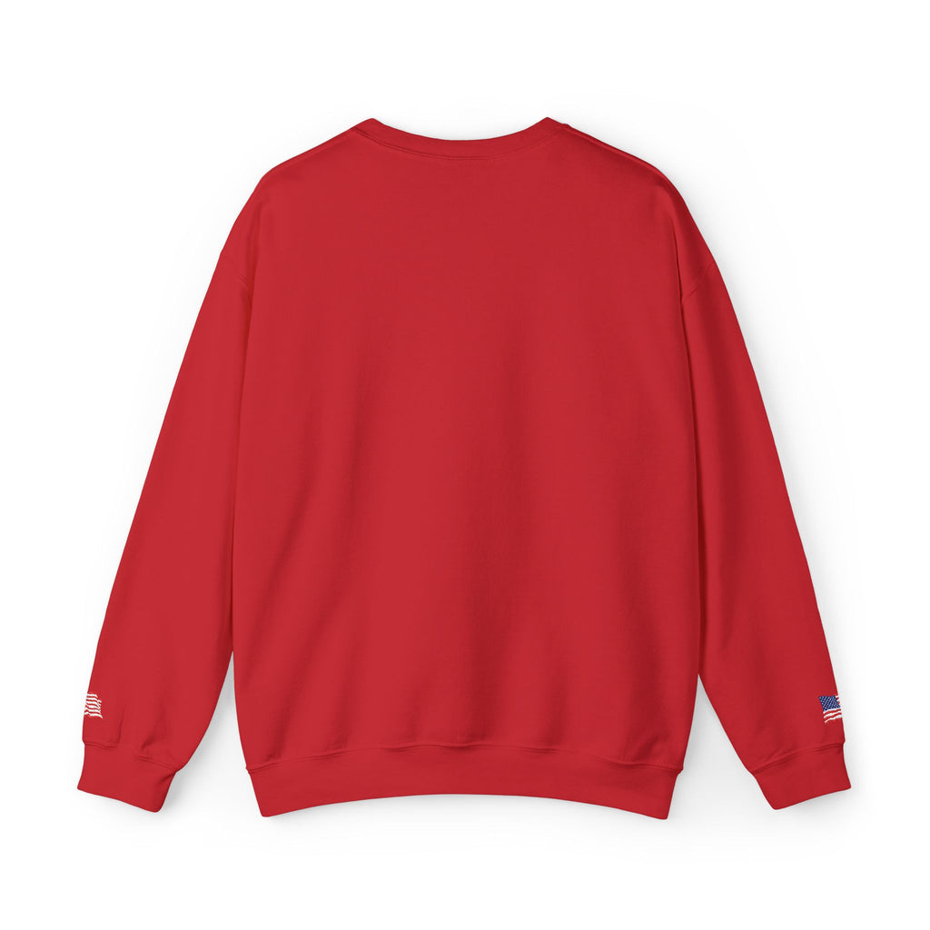 Crown 'M' White Crewneck Sweatshirt — Minimal Gold Monogram Pullover