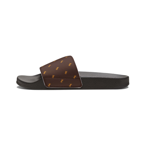 Brown Monogram Slide Sandals — Men’s Removable-Strap Pool Slides