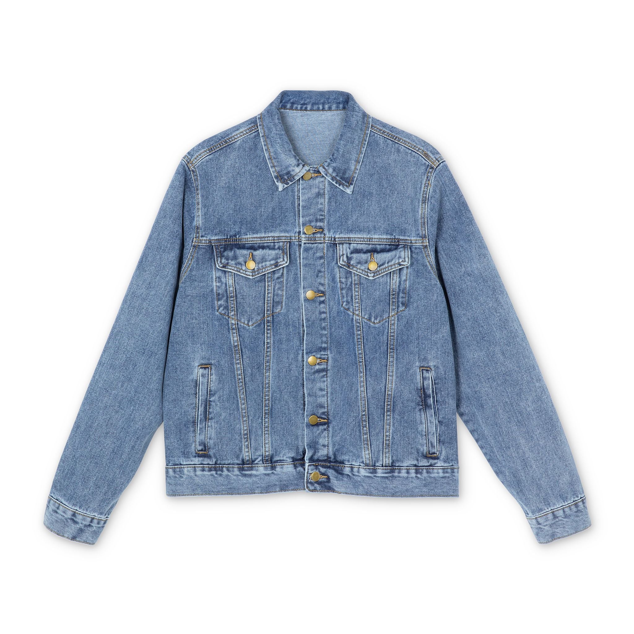 Denim Jacket — '80s Made Me Retro Graphic Back Print