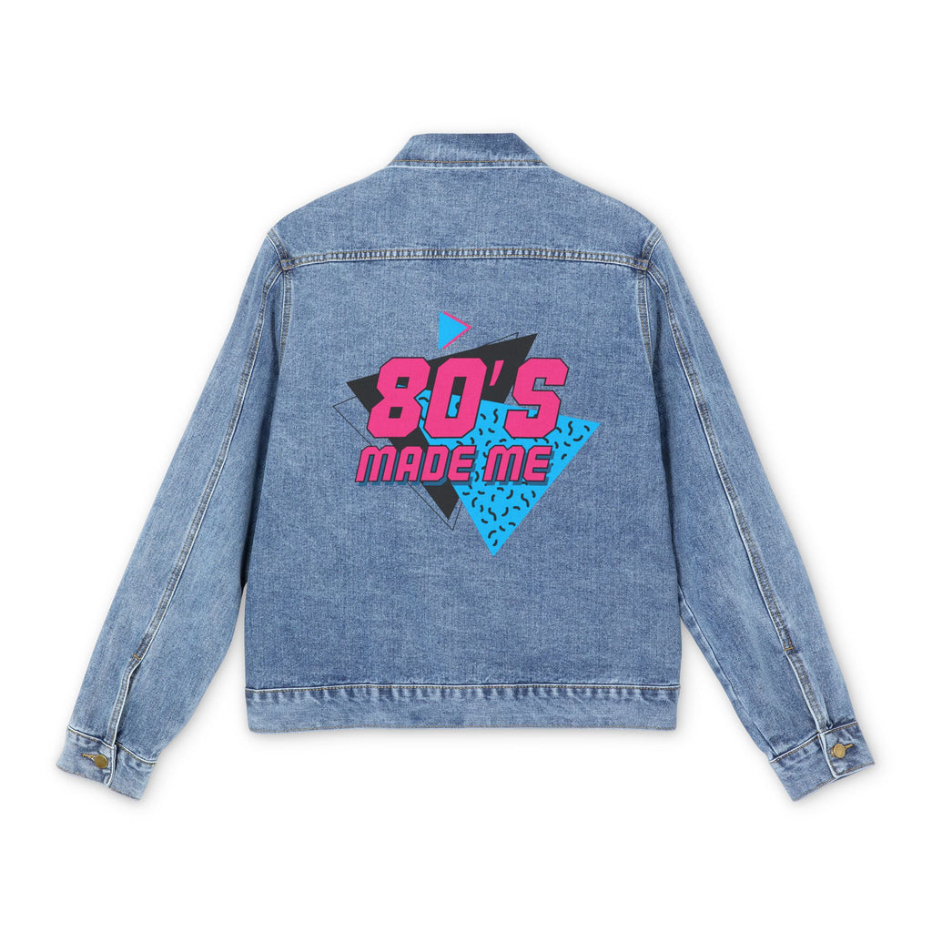 Denim Jacket — '80s Made Me Retro Graphic Back Print