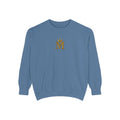 Embroidered Gold Crown 'M' Sweatshirt — Monogram Crewneck