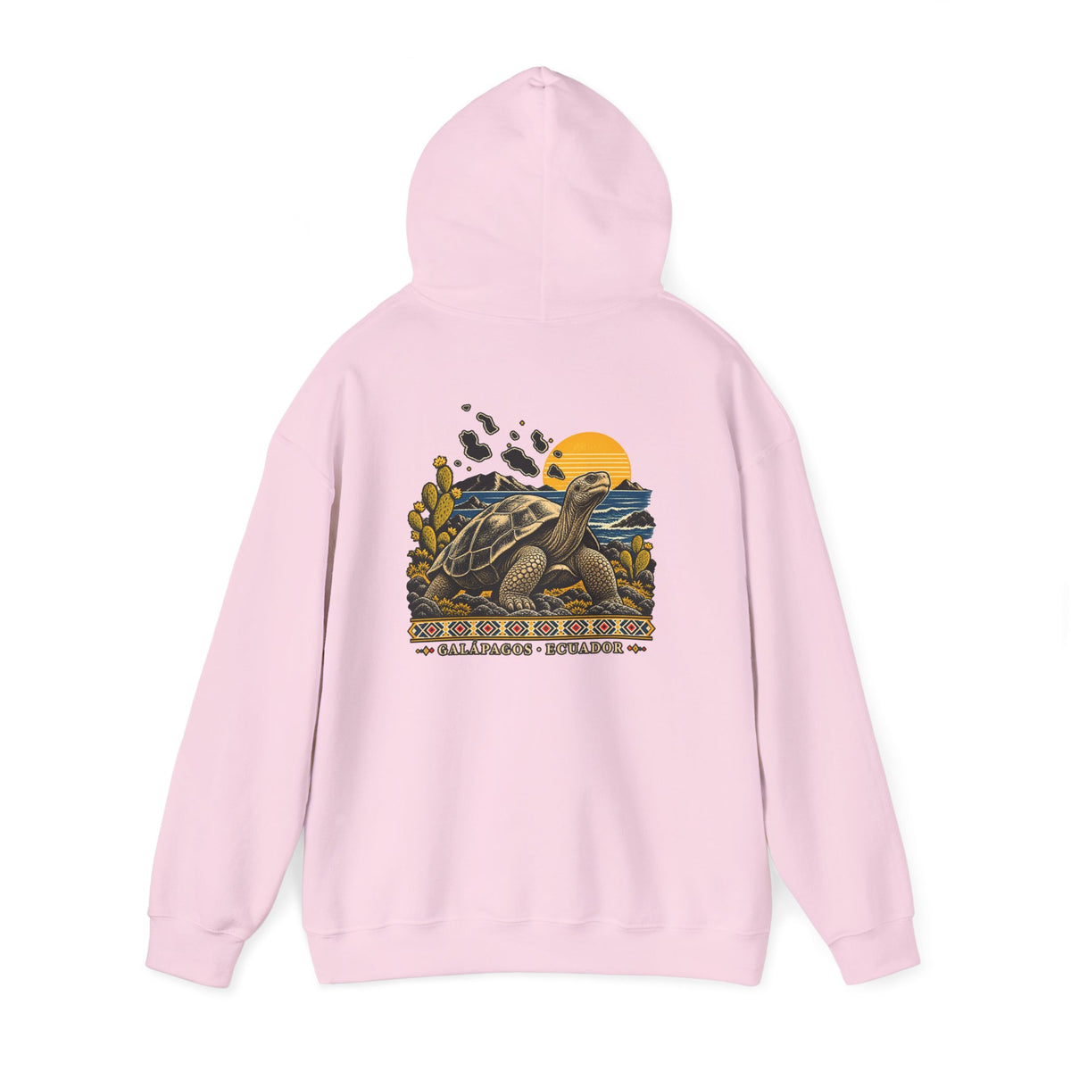 Sea Turtle Sunset Hoodie — Baja California Leatherback Turtle Conservation Sweatshirt