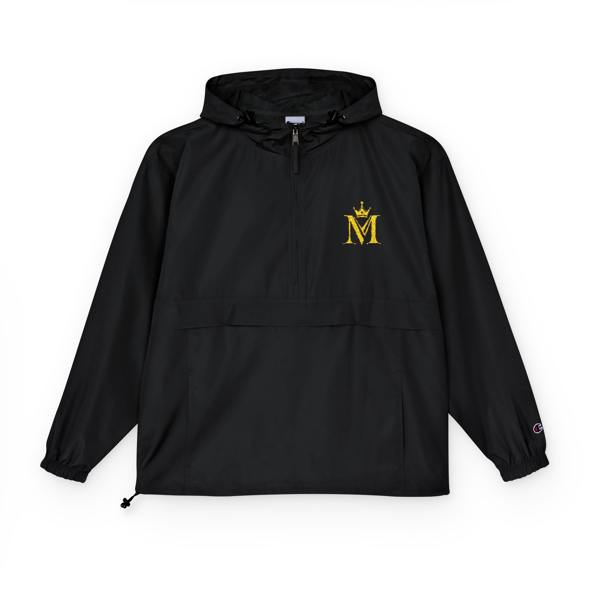 Packable Anorak Jacket — Yellow Floral 'M' Chest Logo
