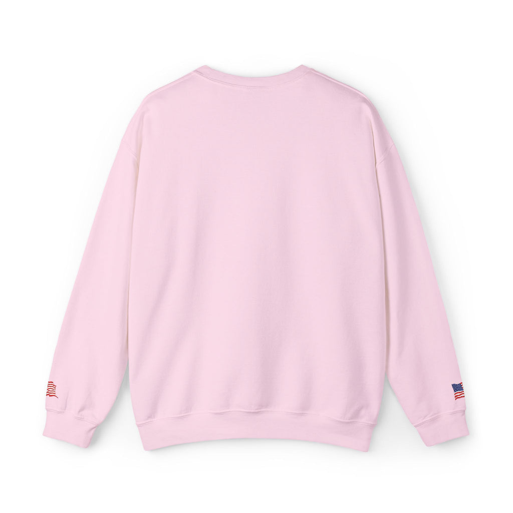 Crown 'M' White Crewneck Sweatshirt — Minimal Gold Monogram Pullover