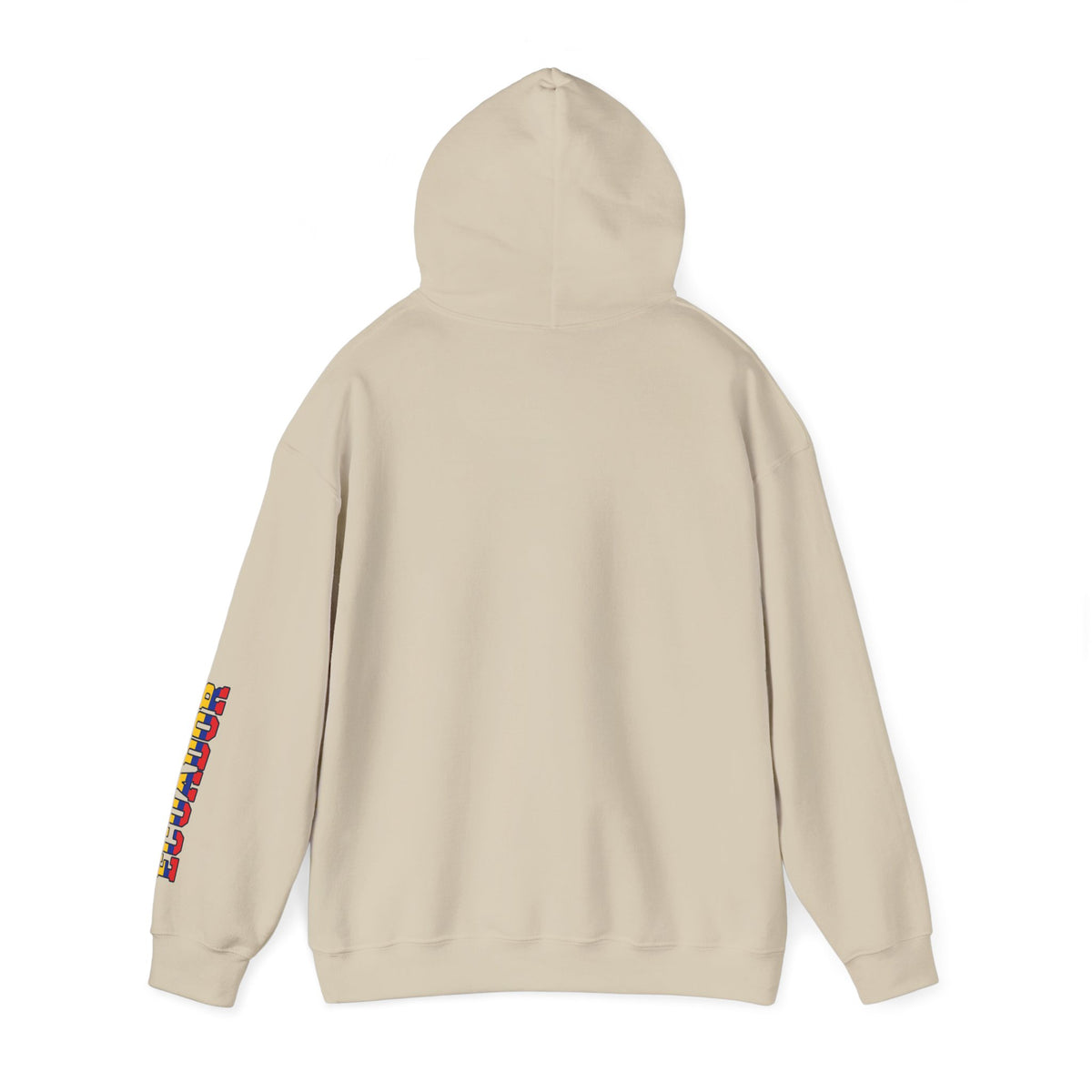 Rose Graphic Hoodie — 'Freedom' Floral Chest Print with Sleeve Lettering