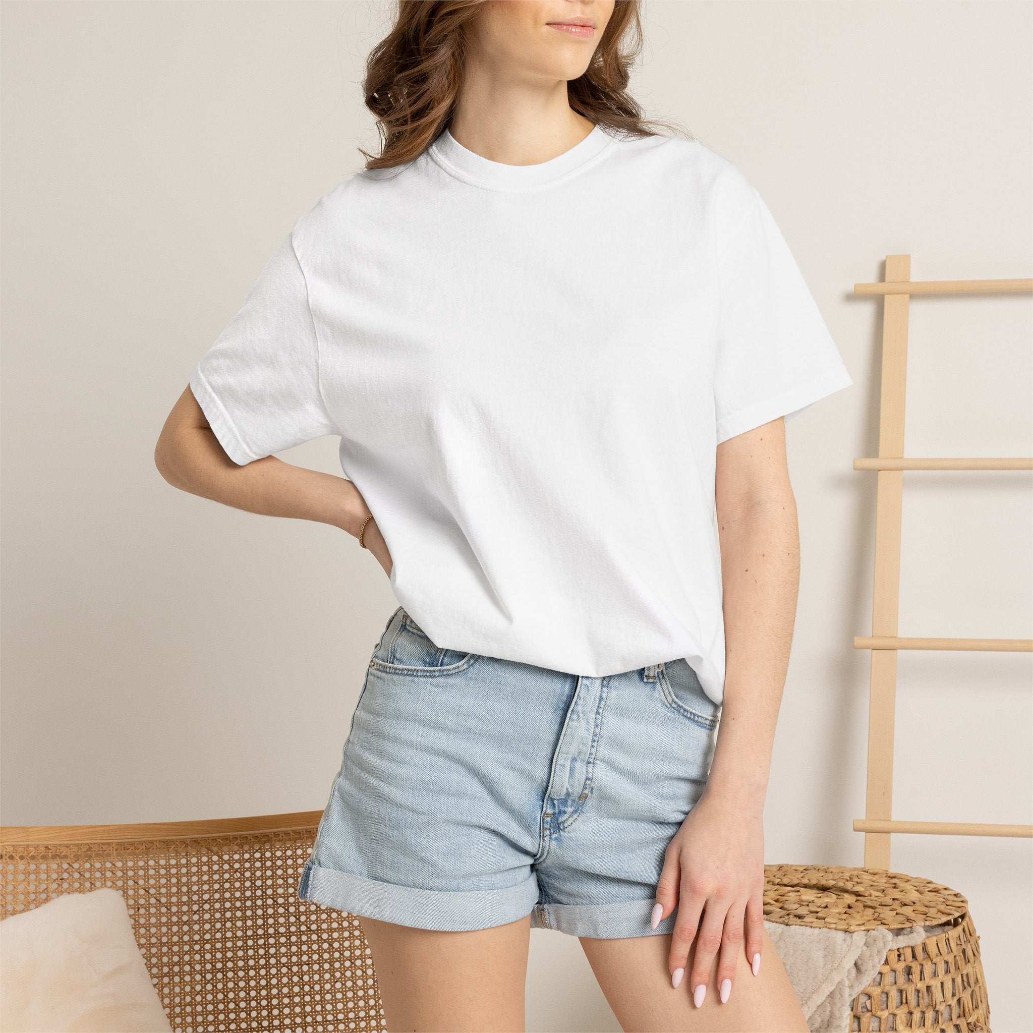 King Graphic T-Shirt — Crown 'King' Back Print, Chest Monogram Tee