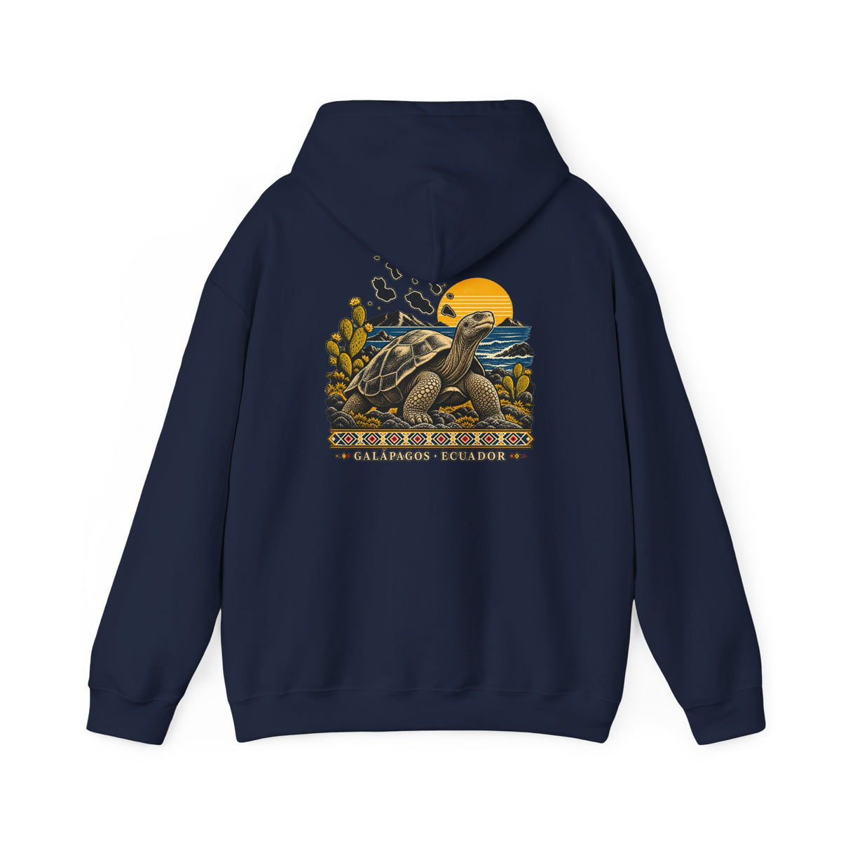 Sea Turtle Sunset Hoodie — Baja California Leatherback Turtle Conservation Sweatshirt