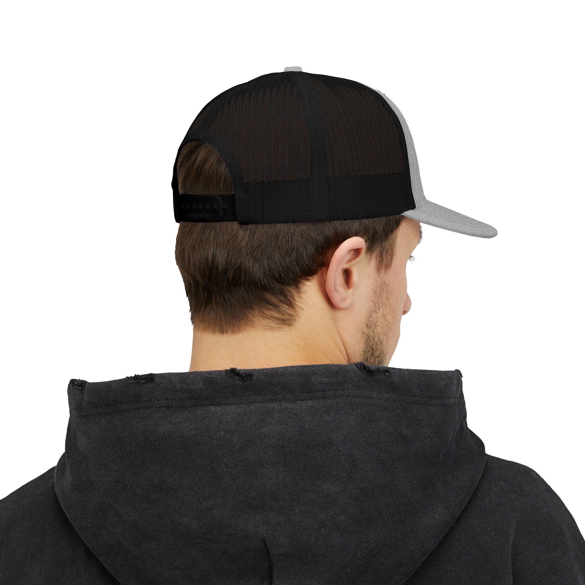 Embroidered Gold Crown M Trucker Cap