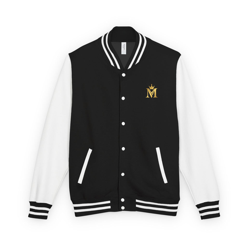 Pink Tiger Letterman Jacket — Varsity Bomber with King M Crest