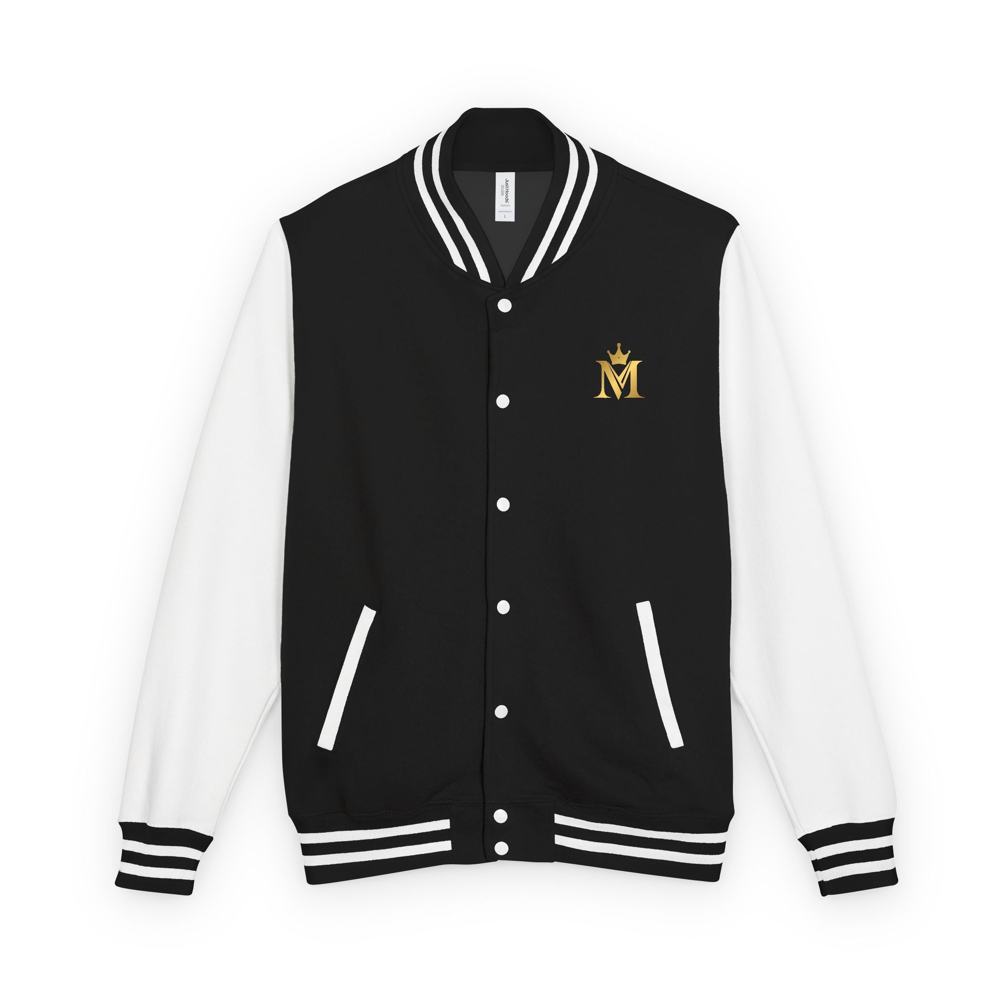Pink Tiger Letterman Jacket — Varsity Bomber with King M Crest