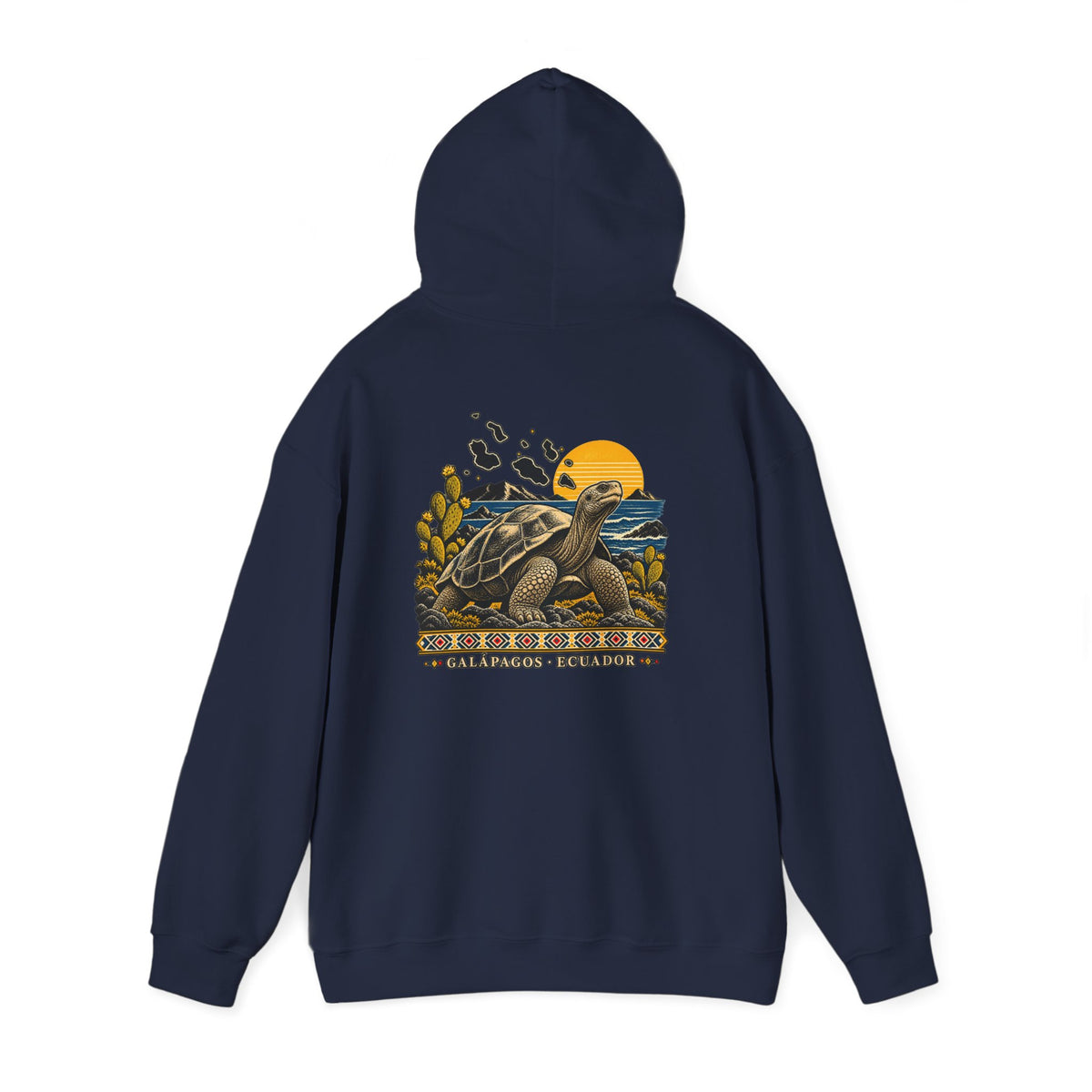 Sea Turtle Sunset Hoodie — Baja California Leatherback Turtle Conservation Sweatshirt